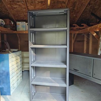 Two Grey Storage Units  (OB2-JS)
