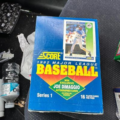 1992 Score MLB box