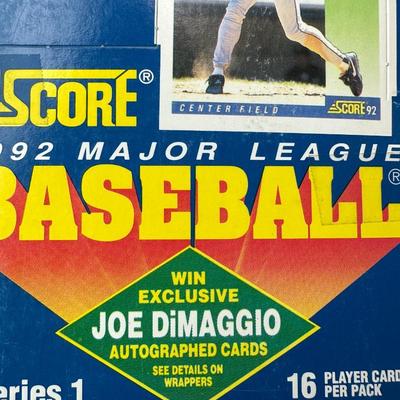 1992 Score MLB box
