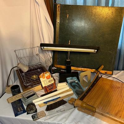 Vintage Wood Guillotines & More Office Accessories (UO-RG)
