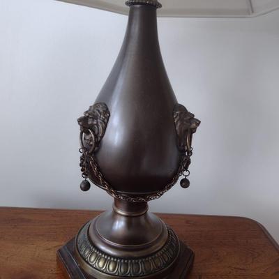 Pair of Metal Base French Provencial Table Lamps