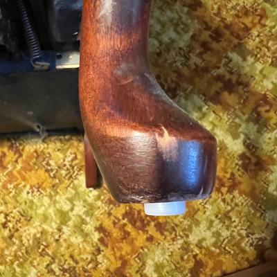 Wing Back Recline by Action Lane & Drop Leaf Small Side Table (UO-RG)