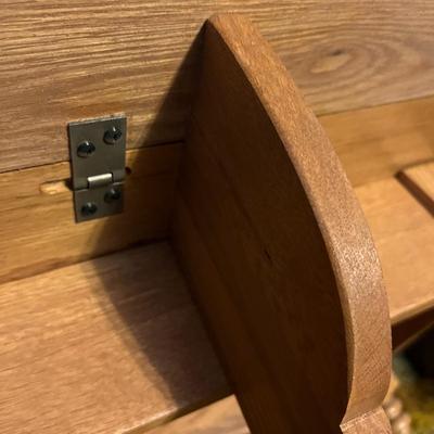 Wing Back Recline by Action Lane & Drop Leaf Small Side Table (UO-RG)