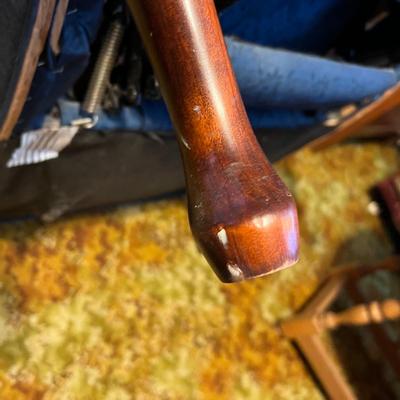 Wing Back Recline by Action Lane & Drop Leaf Small Side Table (UO-RG)