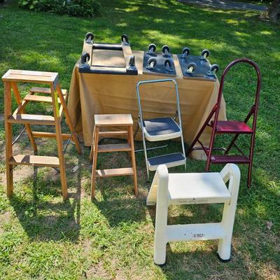 Small Step Ladders/Stools + Rolling Dollies (OB2-JS)