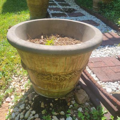 Eight Large Concrete Planters (D-DW)
