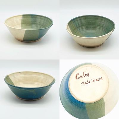 CONLEY ~ Green & Blue Pottery Bowl