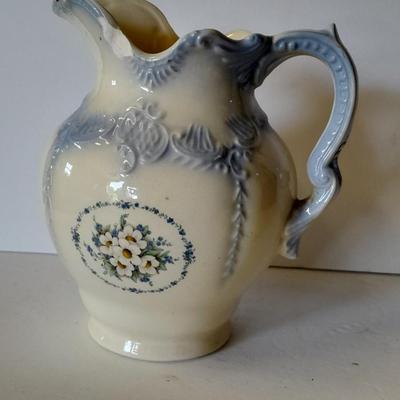 Vintage Arners pottery pitcher and bowl