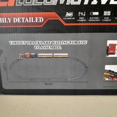 Temi Classical Locomotive train set with track and accessories.