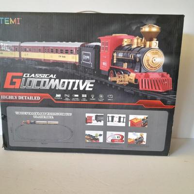 Temi Classical Locomotive train set with track and accessories.