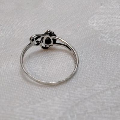Vintage Milky Quartz 925 Ring Size 7.5
