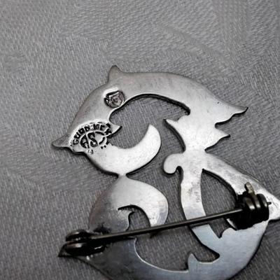 Vintage Handmarked Mexico 925 Brooch