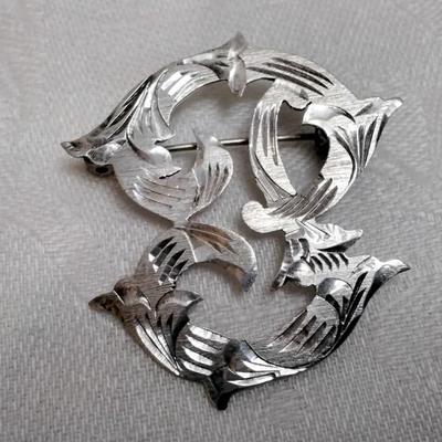 Vintage Handmarked Mexico 925 Brooch