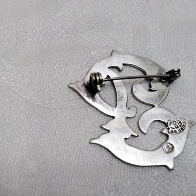 Vintage Handmarked Mexico 925 Brooch