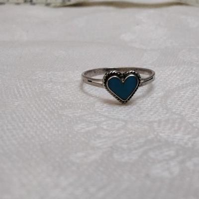 Vintage Turquoise 925 Ring Size 8