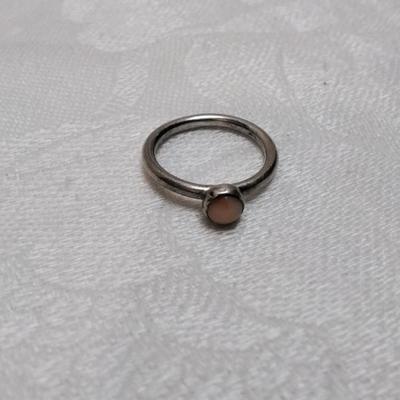 Angel Pink Coral 925 Ring Size 5