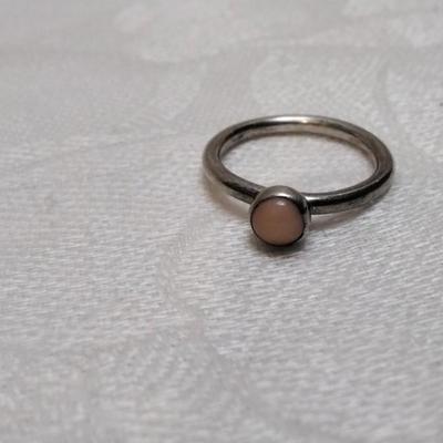 Angel Pink Coral 925 Ring Size 5