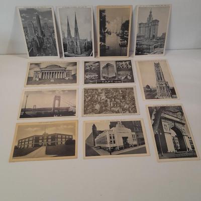 Black and white Postcards of Buildings - Architecture Unused postcards
