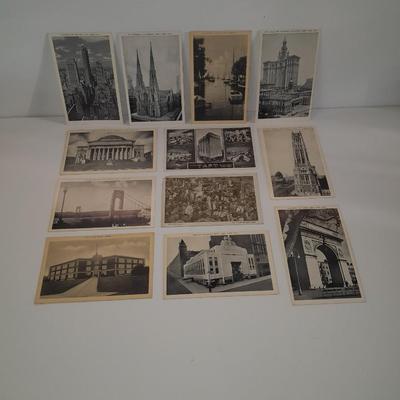 Black and white Postcards of Buildings - Architecture Unused postcards