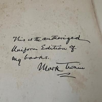 Collected Works of Mark Twain Includes Books W/Author Endorsements  (UB-RG)