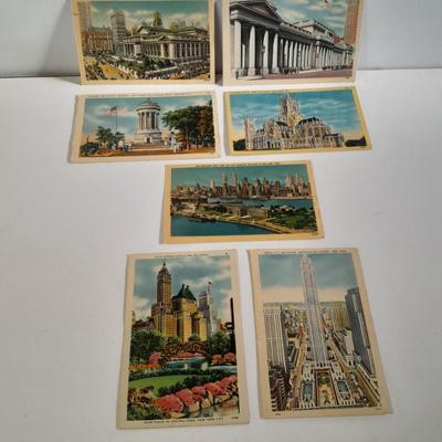 More Vintage Post Cards from New York 1930's  ~ Unused