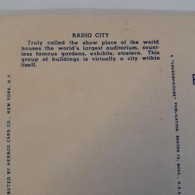 More Vintage Post Cards from New York 1930's  ~ Unused