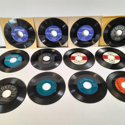 45 LP Records Joe Dowell, Bing Cosby, Guy Lombardo, and many others