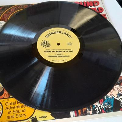 LP Records - Around the world in 80 days, First man on the moon, Curious George and more