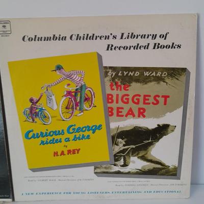 LP Records - Around the world in 80 days, First man on the moon, Curious George and more