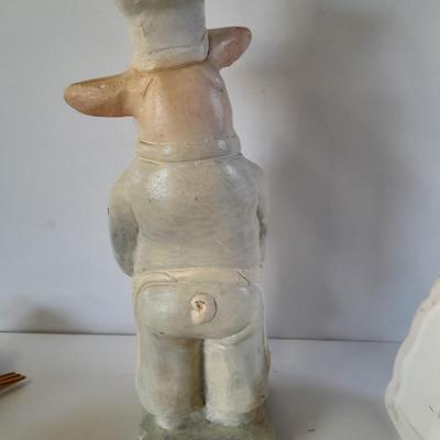 Kitchen Pigs, Chef with wooden utensils, salt & pepper shakers, House Of Lloyd