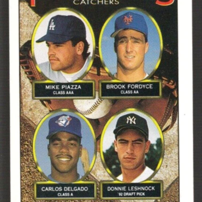 1993 Topps Baseball Mike Piazza Prospects Catchers
