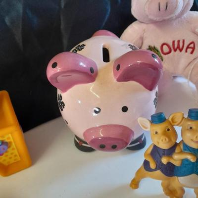 Pig toys for young kids - plush, figures and bank