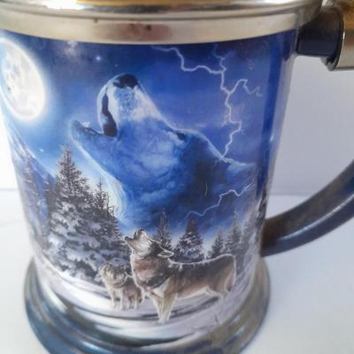 The call of the North Collector's tankard stein International Wolf Center