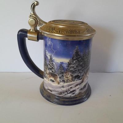 The call of the North Collector's tankard stein International Wolf Center