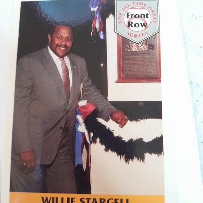 Football trading cards, Willie Stargell, with Certificate of Authenticity