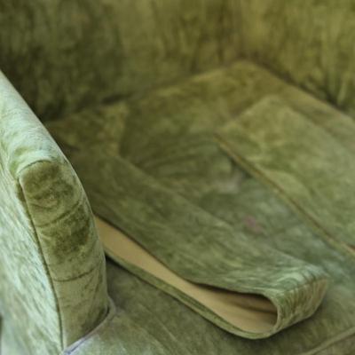 Velvet Green Club Chair