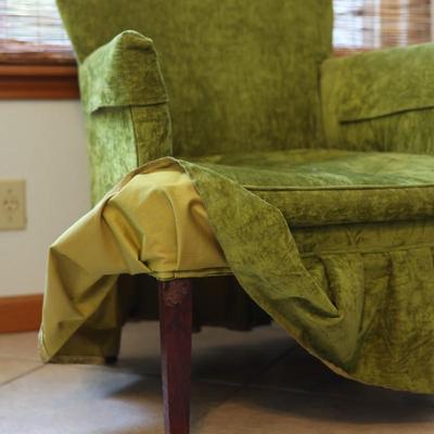 Velvet Green Club Chair