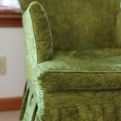 Velvet Green Club Chair