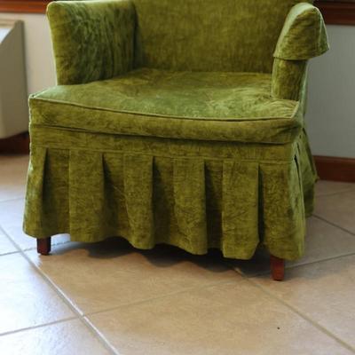 Velvet Green Club Chair