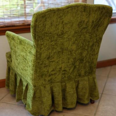 Velvet Green Club Chair