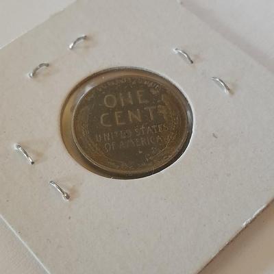 Two steel Wheat Pennies