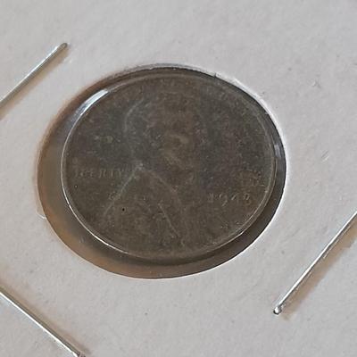 Two steel Wheat Pennies