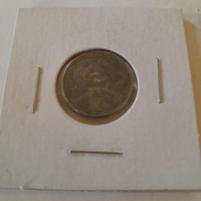 Two steel Wheat Pennies
