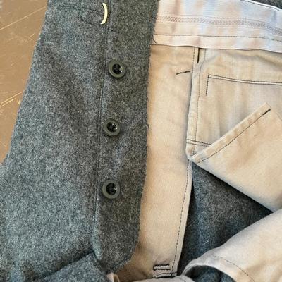 Pair of gray military style pants