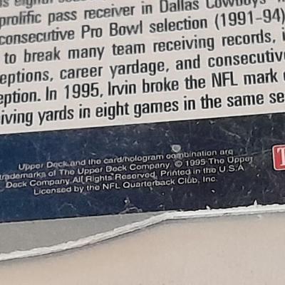Upper Deck Michael Irvin Die cut Hologram trading card