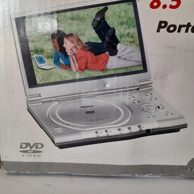 Mintek 8.5" TFT Widescreen portable DVD player with accessories and bag