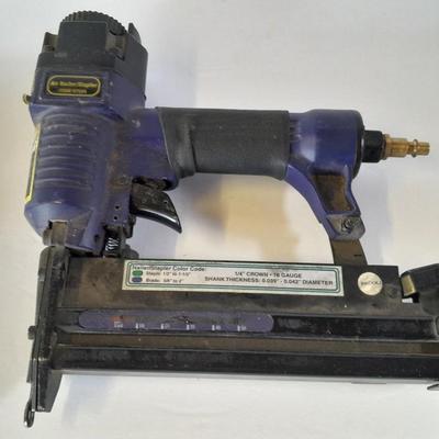 Chicago Electric Pneumatic Nailer/Stapler, chalk line and a 100-foot open face tape measure