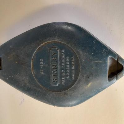 Chicago Electric Pneumatic Nailer/Stapler, chalk line and a 100-foot open face tape measure