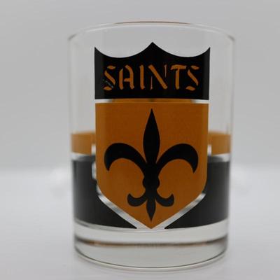 Set of Nine Vintage New Orleans Saints Glasses (9)