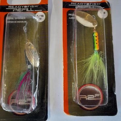 Assortment of Fishing lures new in boxes and other fishing tackle. Rapala Lures